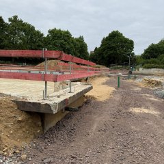 Schmutzwasserleitungen Trasse