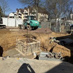 Einzelfundament Eingangsbereich