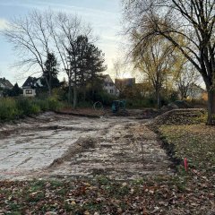 Erdarbeiten Beachvolleyballfeld