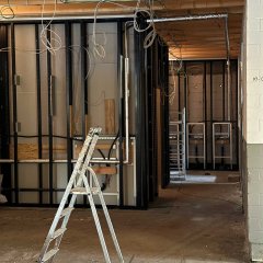 Rohinstallationen Umkleidegebäude