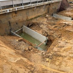 Verbau Wasserhaltung Sprungbecken