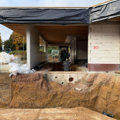 Leitungsgraben-Querung Funktionsgebäude