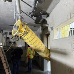 KG-Decke Vorbereitungen für Betoninstandsetzung