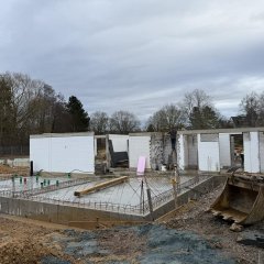 Mehrzweckraum Funndamente-Bewehrung Bodenplatte