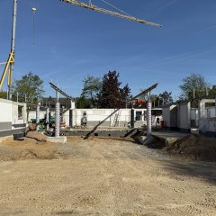 Stahlträger Innenhof