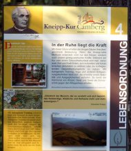 Beschilderung des Kneipp-Rundwegs