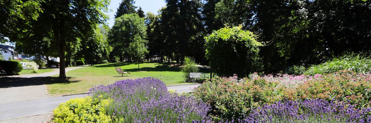Impression des blühenden Kurparks