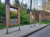 Zerrspiegel im Kurpark Bad Camberg