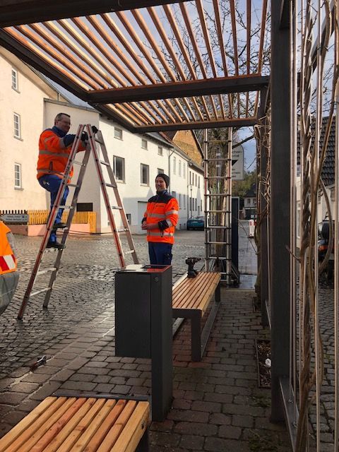Pergoal am Guttenberger Platz wurde erneuert