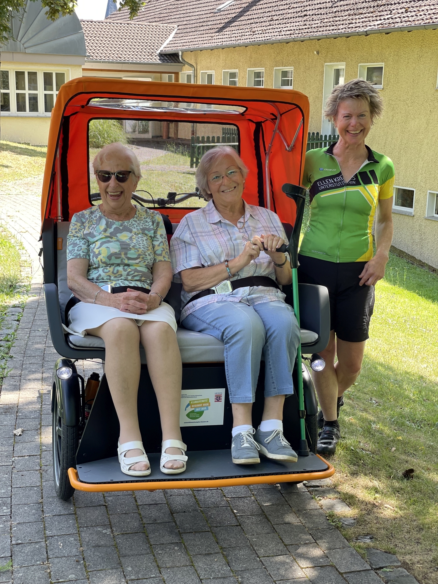 Unterwegs in der Fahrrad-Rikscha