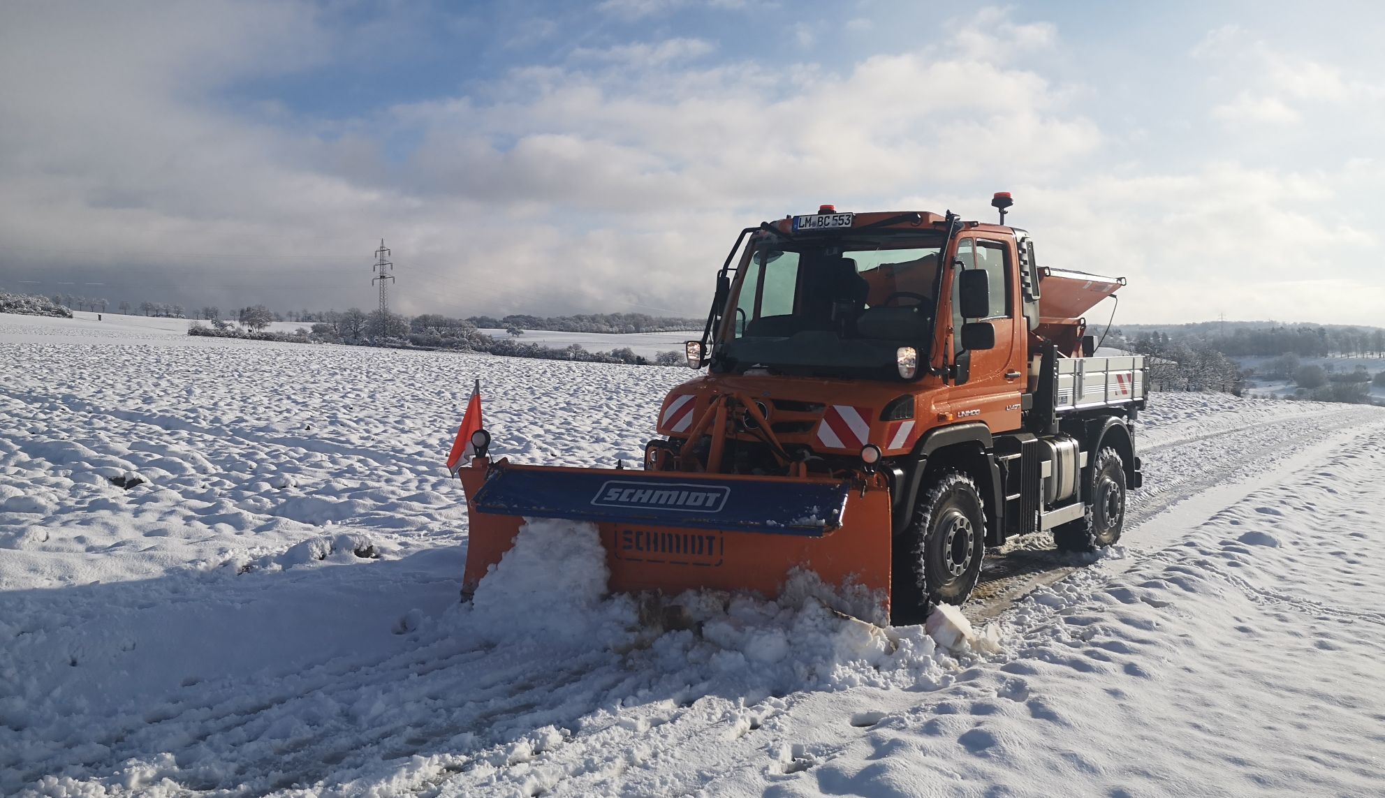 Winterdienst im Außenbereich