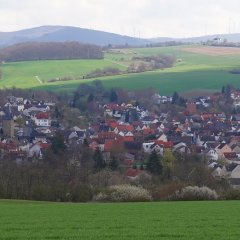 Panoramablick auf Erbach von Westen