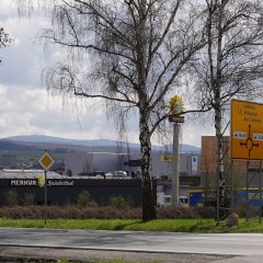 Blick auf das Gewerbegebiet